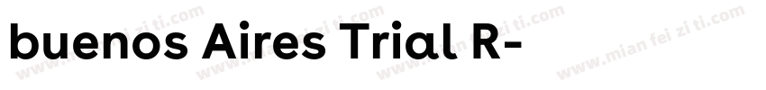 buenos Aires Trial R字体转换